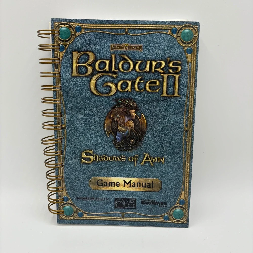 Baldurs Gate II Shadows of Amn PC Game Manual ONLY Forgotten Realms Bioware